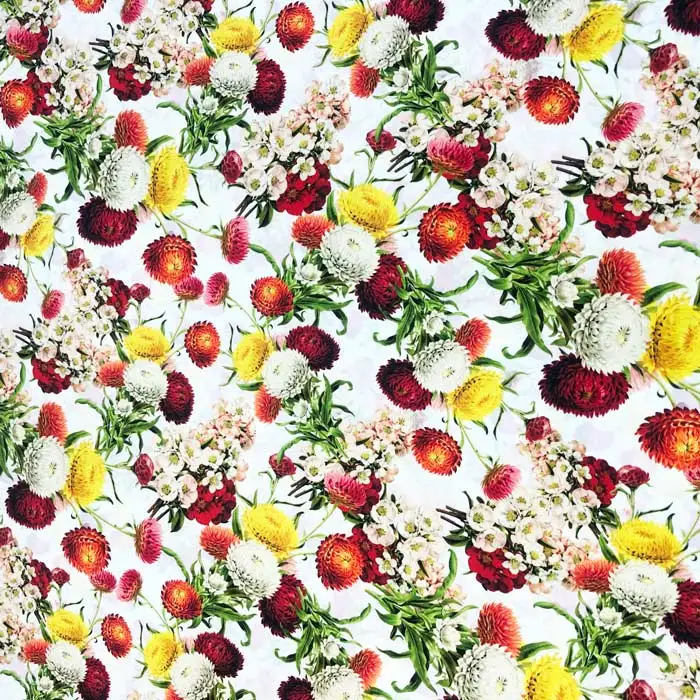 floral printing high elastic naked feeling dry fit warp knit digital printed fabric for swimsuit