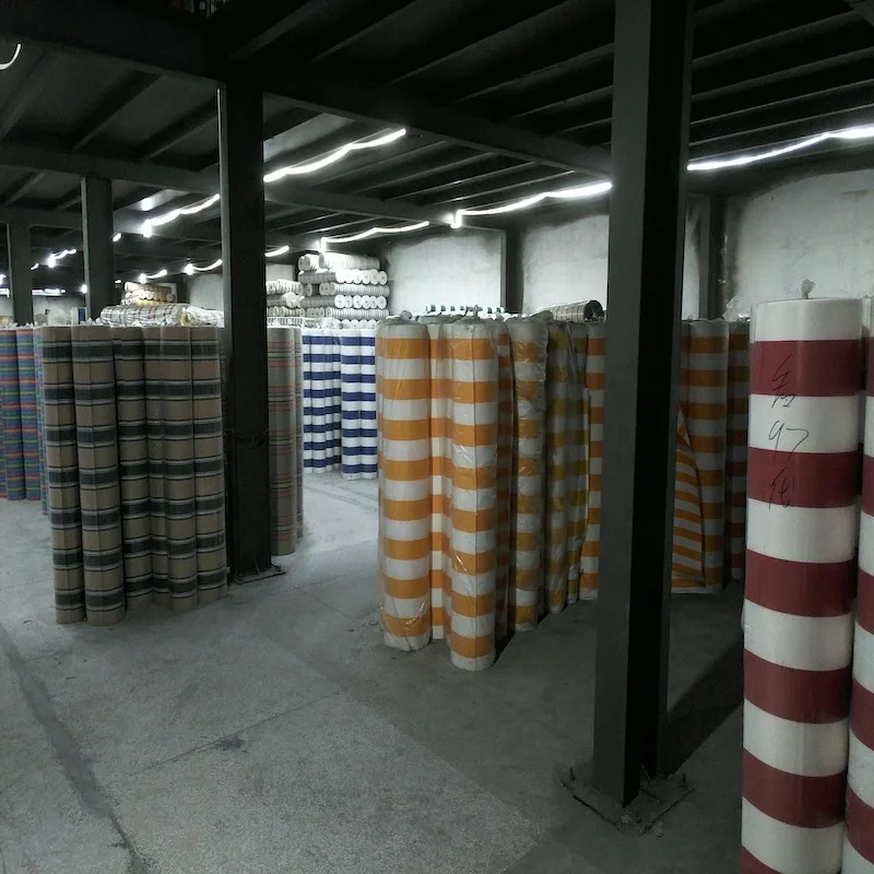 High color fastness good tearing strength acrylic polyester 450D yarn dye stripe oxford fabric for canopy awning beach umbrella