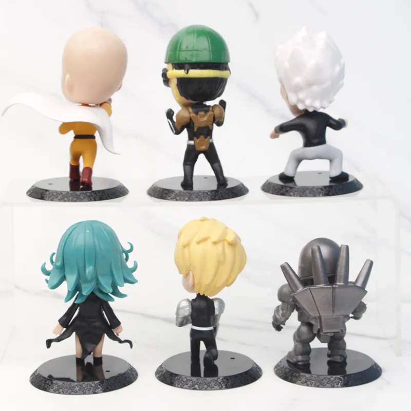 Экшн-фигурки One Punch Man 9-11 см 6 шт./компл. облысная игрушка из ПВХ