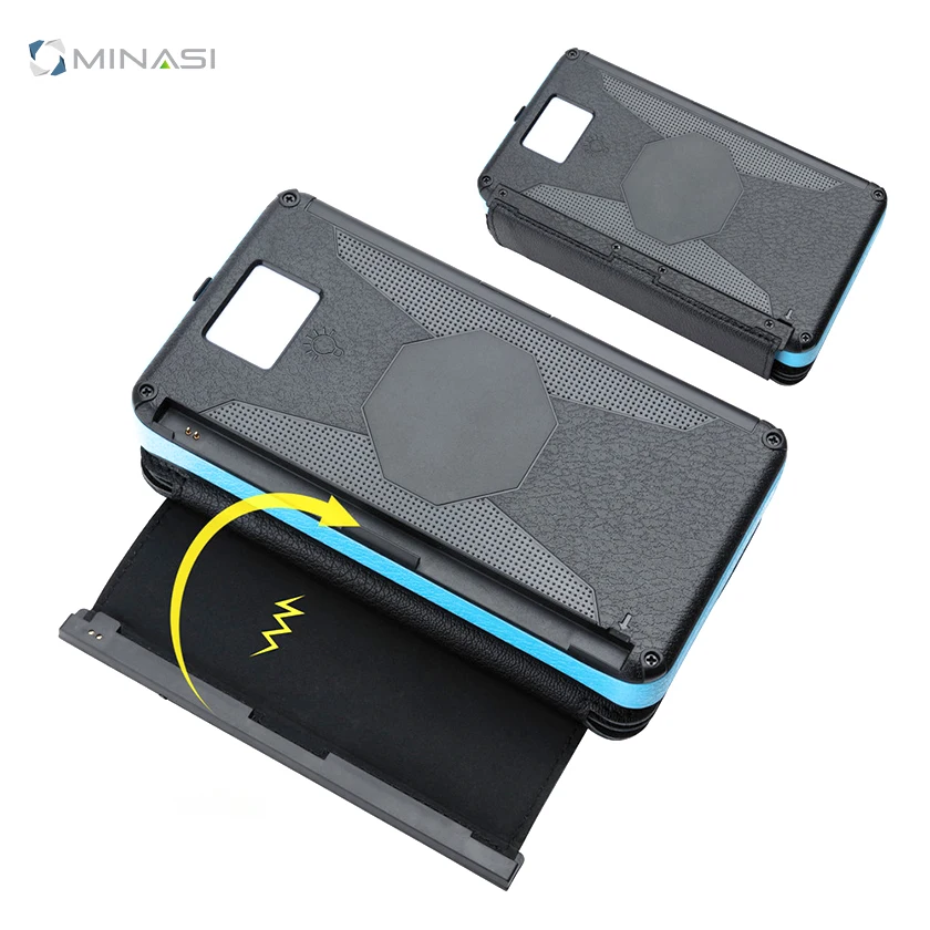 
Best Christmas Present For Backpacker 9W Water Proof Solar Power Bank Mobile And Folding Designs For Smartphone 