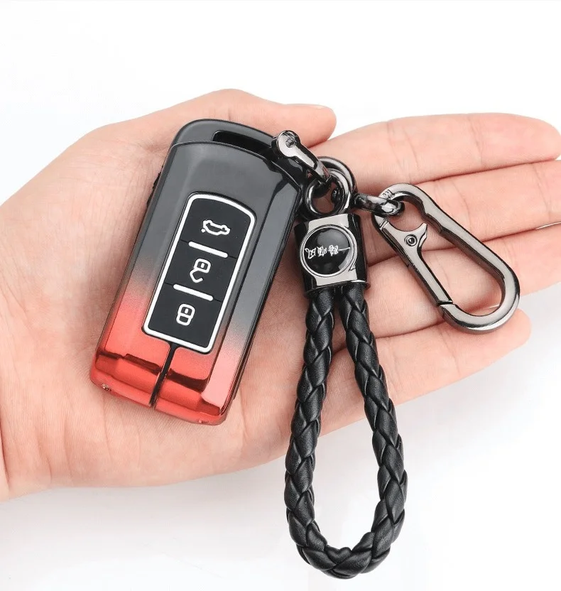 For Mitsubishi Outlander keycase 2021 high-end fashion  Zinc alloy car key case  Intelligent gradient key housing
