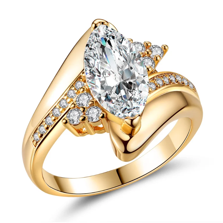 hot sale fashion design ring jewelry 18k gold men ring