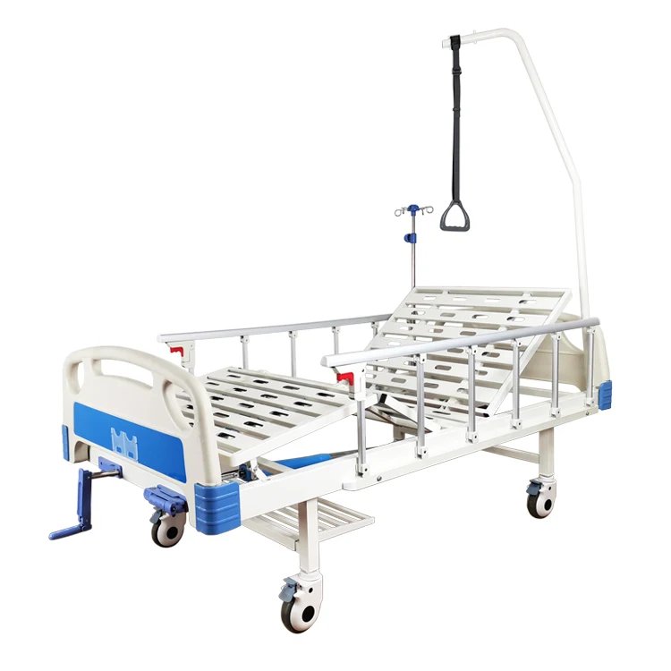 Classic design cheap prices home sitting-up assisting two crank manual hospital beds