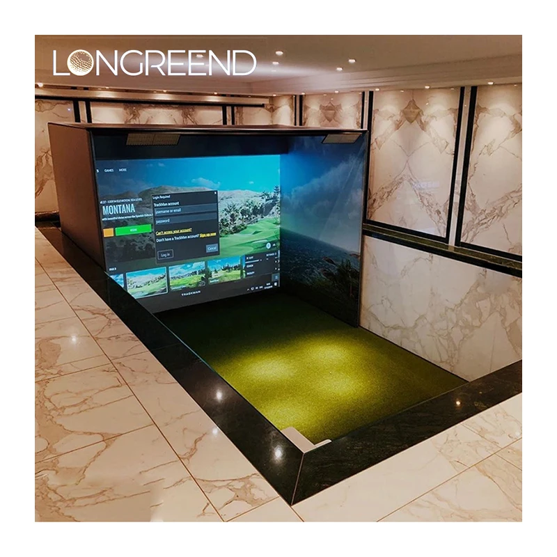 LONGREEND used to improve golf skills 3D golf electronic screen golf simulator