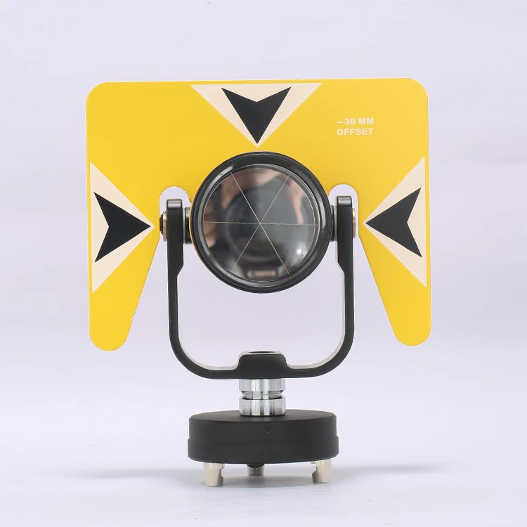 Reflective Sheet Target Surveying Equipment Single Optical Dia25.4mm Corner Cube Glass Prism