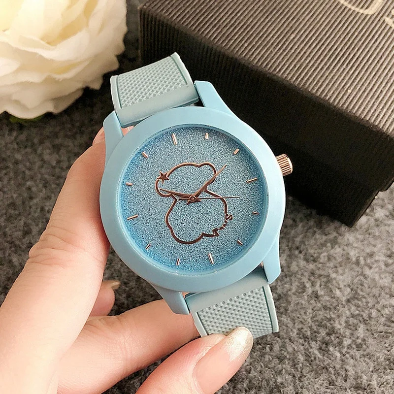 Wholesale Simple Brand 10 Color Wrist Watch Silicone Band Strap Quartz Watches for Women Girls Reloj de mujer