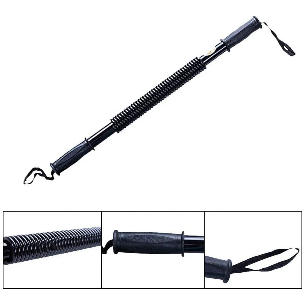 2024 NEW PL Power Twister Flexible Strength Chest Arm Rod Exerciser Hand Gripper Spring Bar Strengthens Biceps Shoulders Fitness