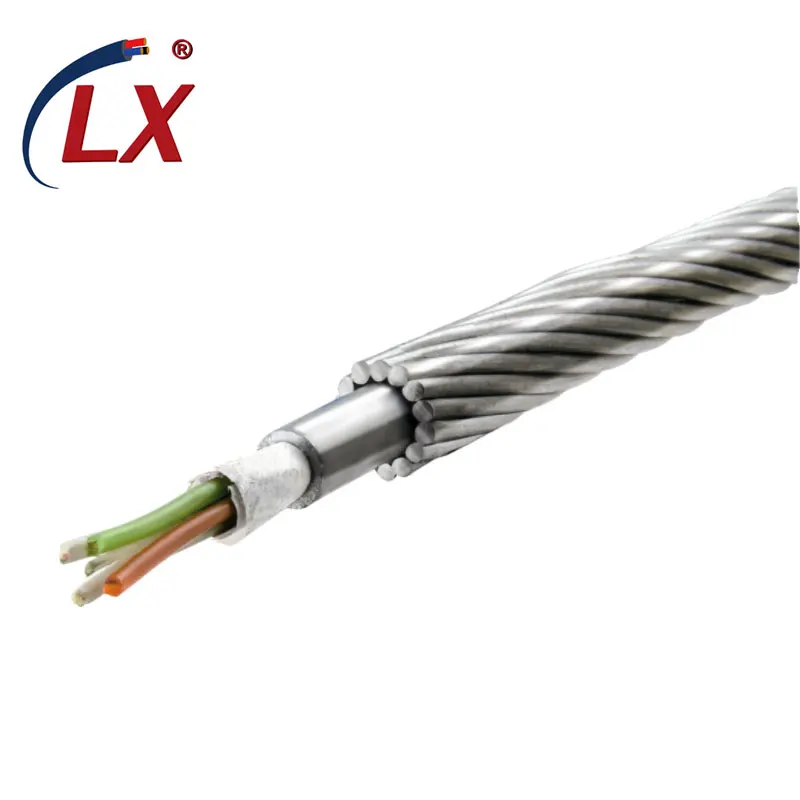 Custom 24 48 96 Core Outdoor Aerial Single Mode Fiber Optic Cable OPGW Optical Fibre Composite Overhead Ground Wire