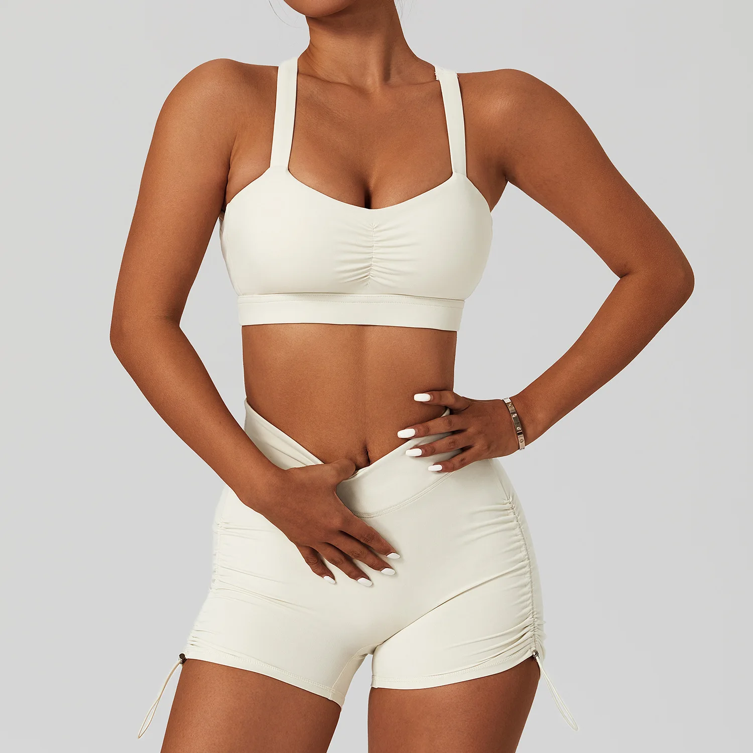 Factory price seamless women workout soft butter lifting fitness clothing sports running leggings wear set