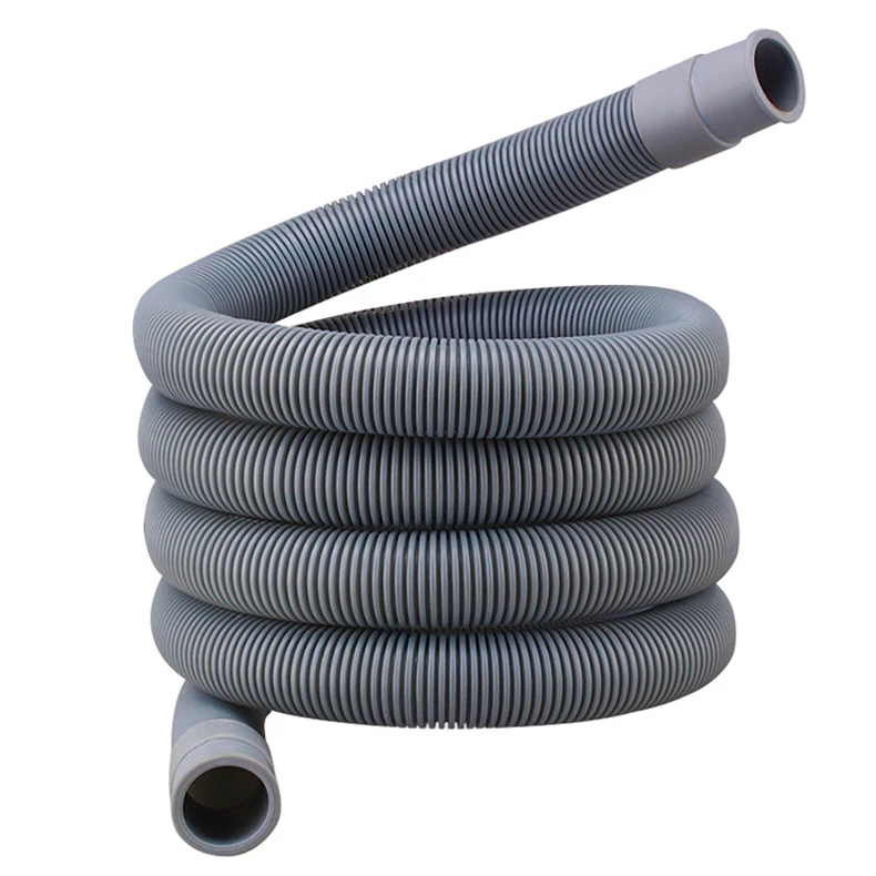 2m Plastic Flexible Automatic Drum Washing Machine Pipe Drain Hose Bathroom Drain Hose