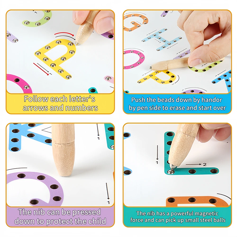 Children Educational Toys Writing Painting Toy Set Erasable Magnetic Magic Drawing Board