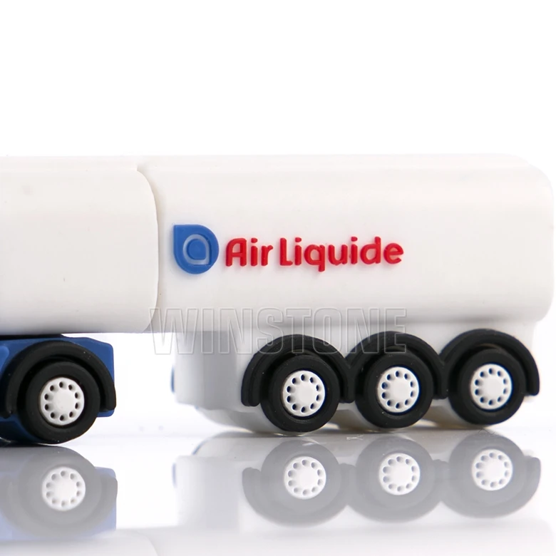 Custom High Speed 3D Soft PVC Cute Truck Car 128GB 32GB USB Flash Disk Driver for corporate Gifts from Sedex 4P factory