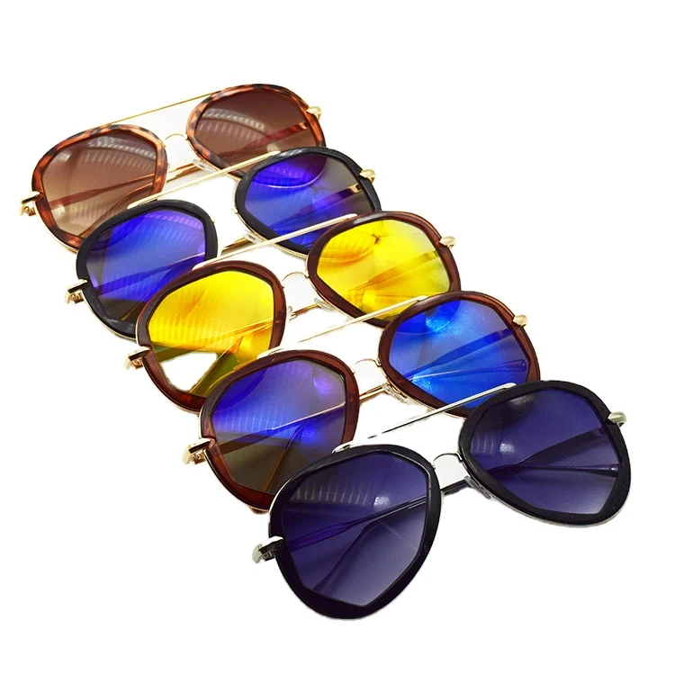 Sunglasses Manufacture Customize Irregular Colorful Lens Steampunk Sublimation Super Sun shade High end Sunglasses Polarized