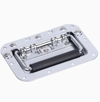 LS1011-1 Electric Cabinet Door Folding Handle Tool Equipment Box  Open Spring Door Handle Wooden Box Activity Handle