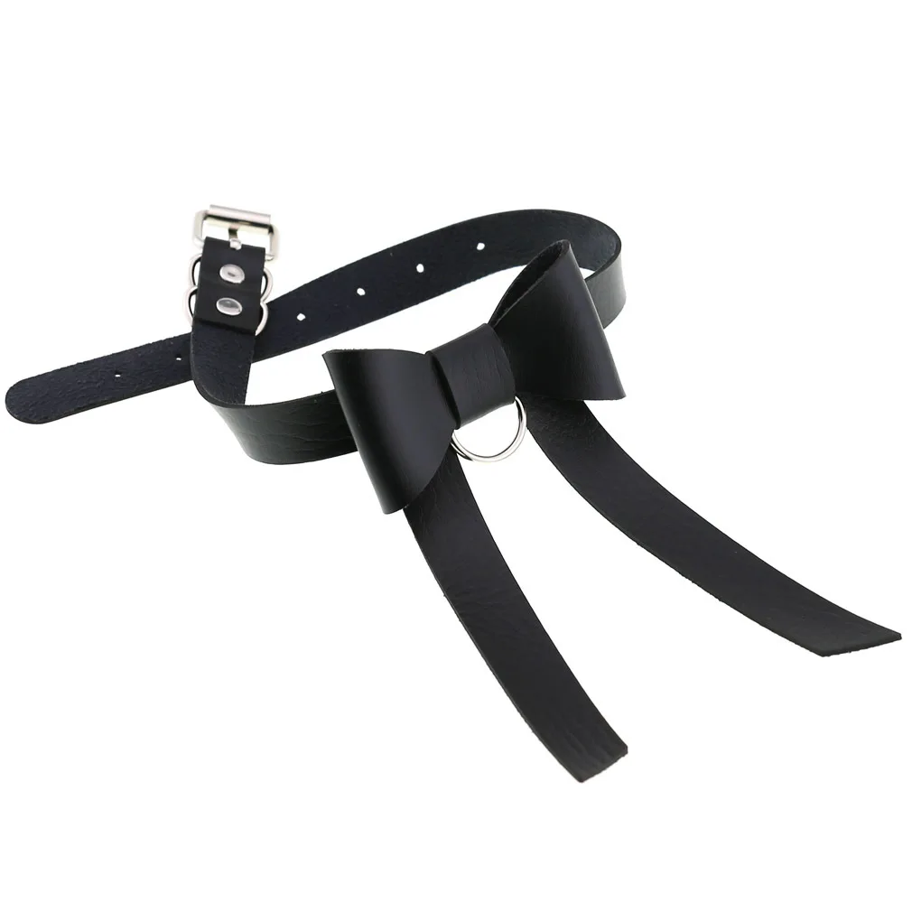 NC-81 Wholesale Fashion Handmade Women Bowknot PU Leather Short Neck Jewelry Bow Choker