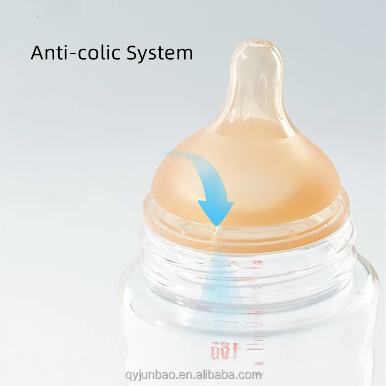 Baby pacifier feeder Feeding Bottle Nipple Replacement anti colic Teat Silicone Nipple bpa free bottle nipple with Slow Flow