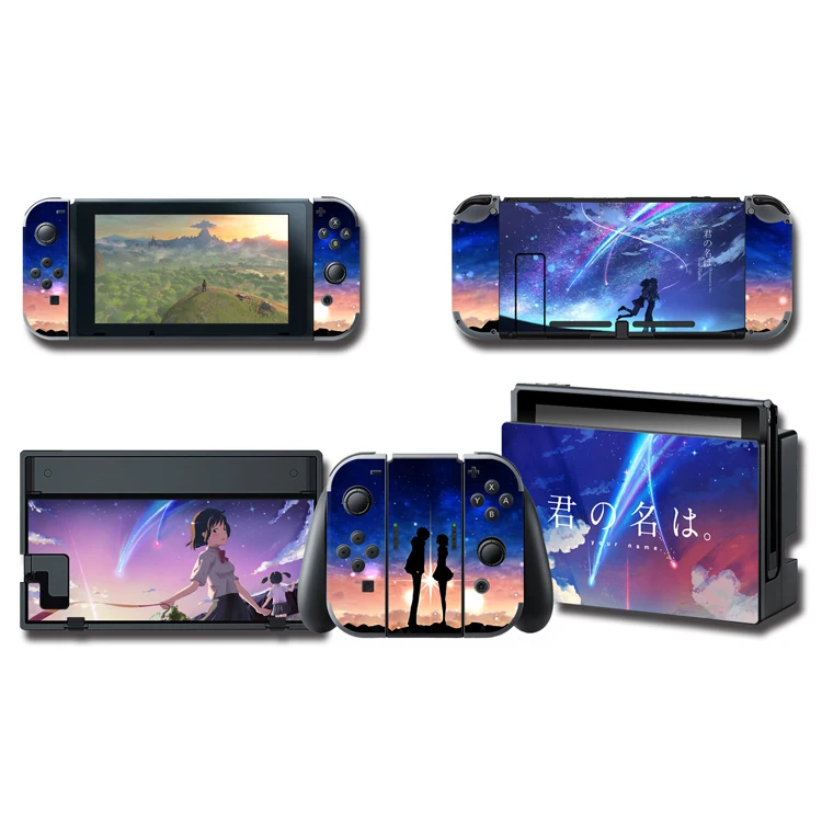 Makoto Shinkai Your Name. Weathering with you Profession Skin Sticker For Nintendo Switch