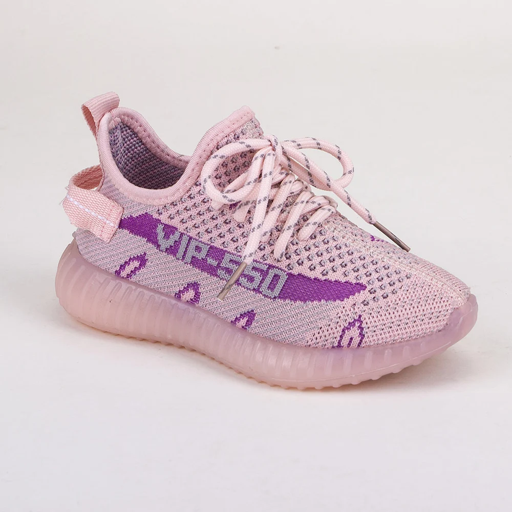 Оптовая продажа; Качественная модная детская обувь Yeezy; 5 видов цветов; Спортивная дышащая легкая повседневная детская обувь для бега