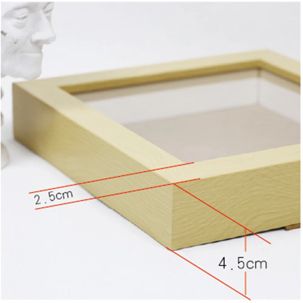 Three dimensional dried flower plant butterfly specimen photo frame baby hand and foot print DIY manual multifunctional picture