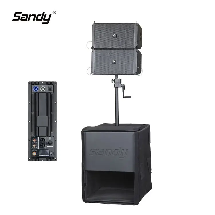 Dual 10 Inch Line Array Sound System Equipment Professional Passive Speaker Public Address System Outdoor Speaker Big Full Set