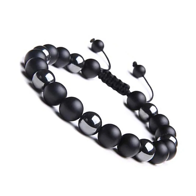 Beaded Bracelets for Women Men Anxiety Essential Oil Volcanic Stone Bead Bangle Adjustable Yoga Aromatherapy Bracelet