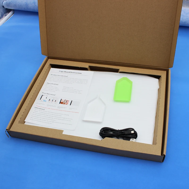 Diy Diamond Painting Tool Point Drill A4 Led Light Box Usb Power Cable Dimmable Brightness Tracing Pad for Artists Drawing