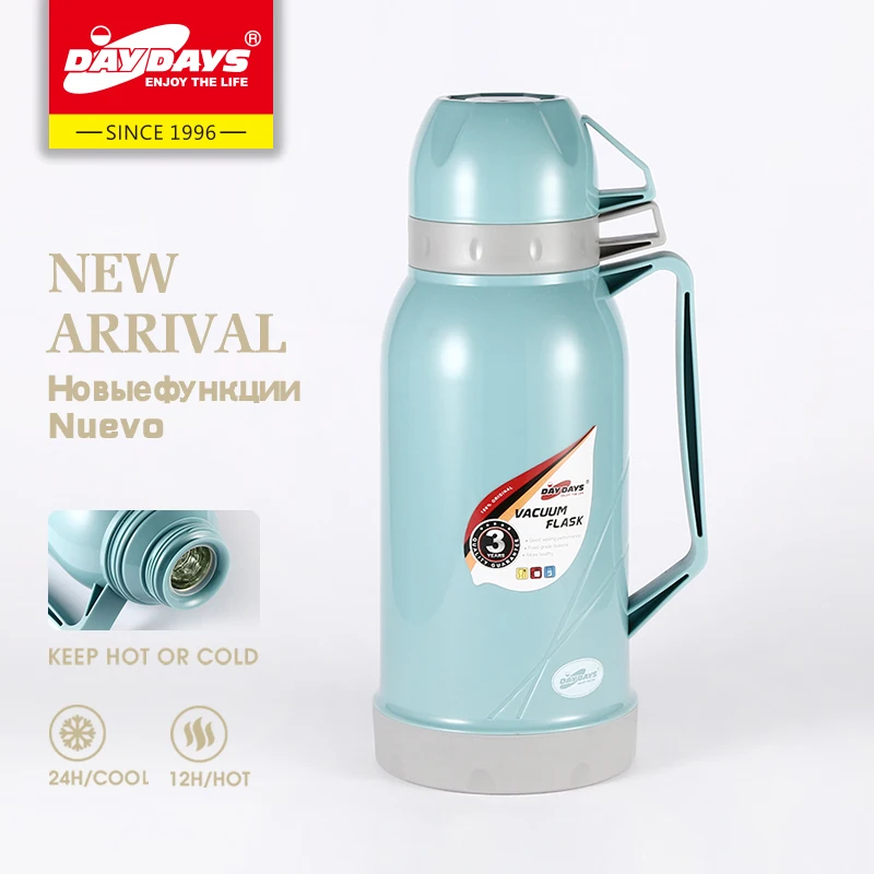 Daydays 1800ML Fashion Design Hot Selling Wholesale Glass Refill Thermos jug vacuum water flask