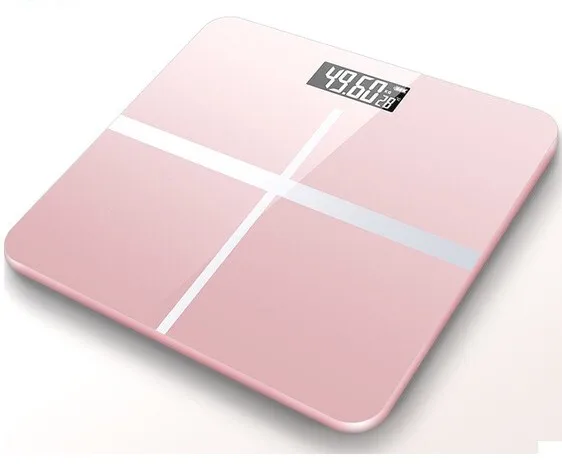Body Weight Scale 6mm Thickness Tempered Glass Customized Pattern CE And RoHs Certificate High Accuracy Load Cell LCD Display