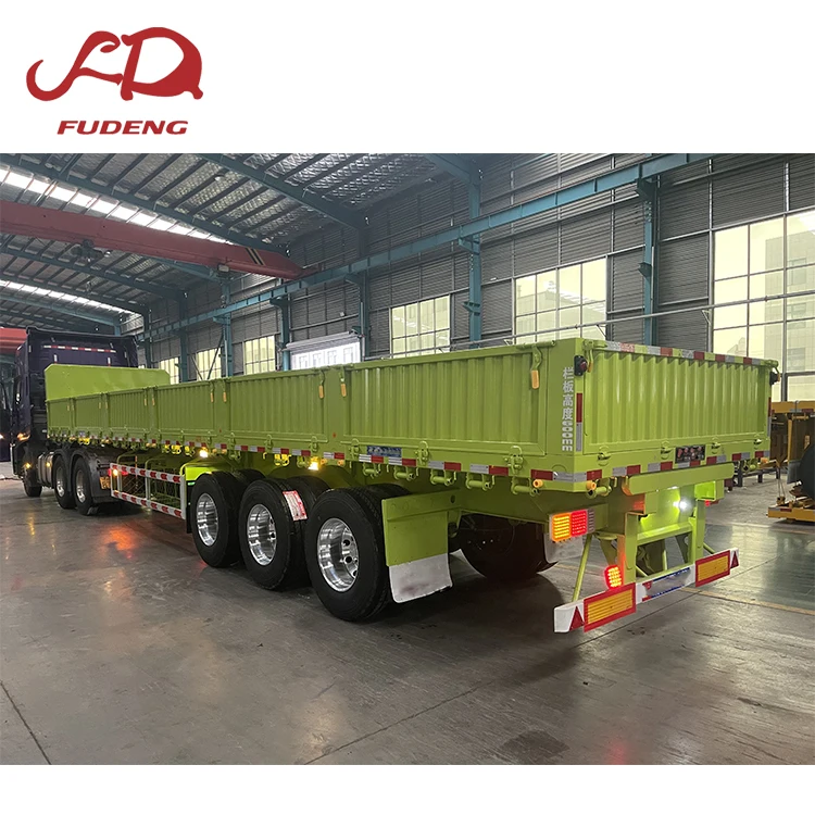 China 25-45 cbm side  dumper tipper trailer 3/4 Axles side tipper trailer container tipper trailer for sale