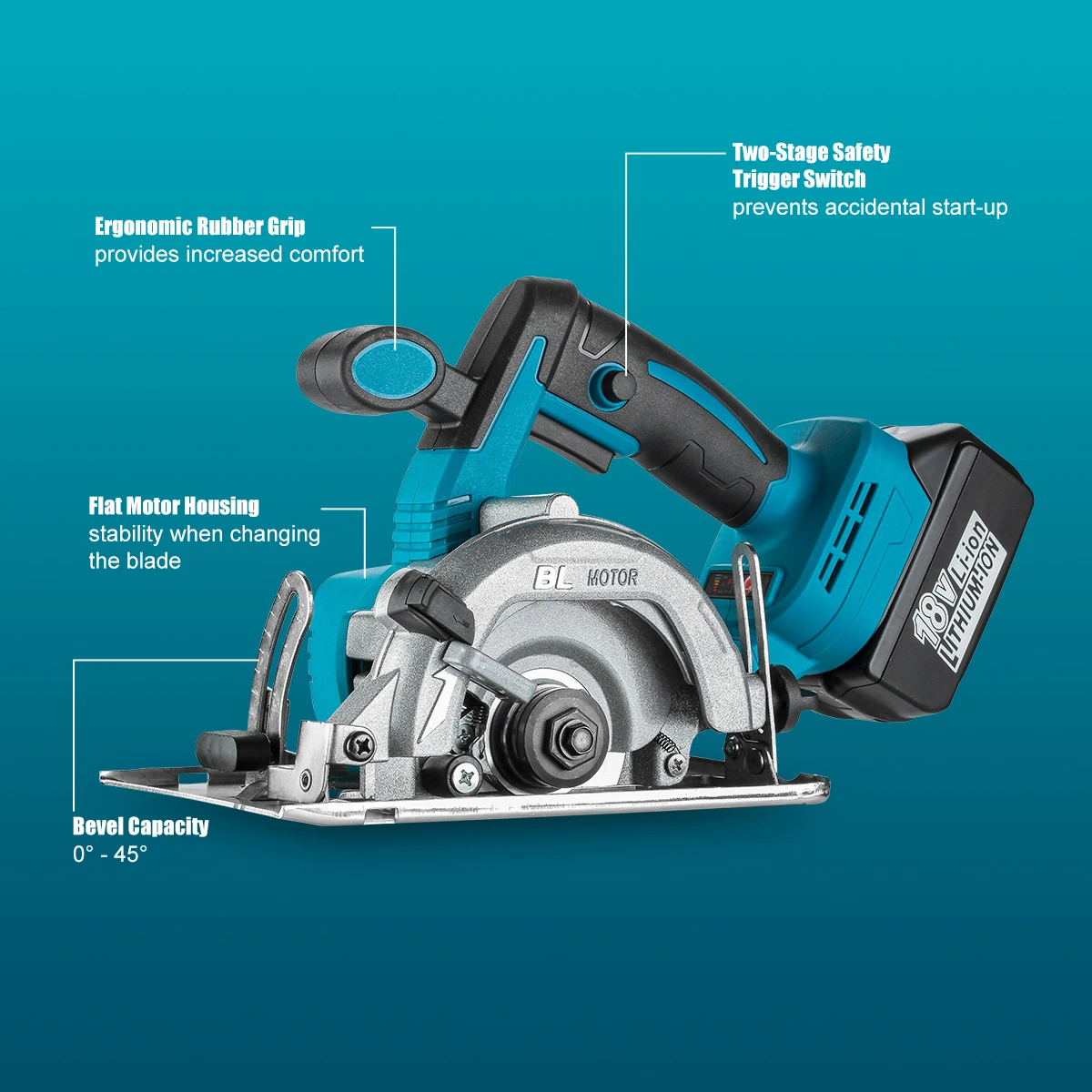 5 Inch Brushless Table Saws For Wood Cutting Electric Circular Power Saw Machine For Makita Cordless Circular Saw