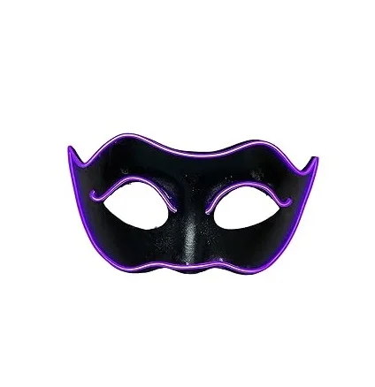 LED Masquerade Mask Light Up Halloween Costume Mask For Costume Ball Halloween Party Supplies