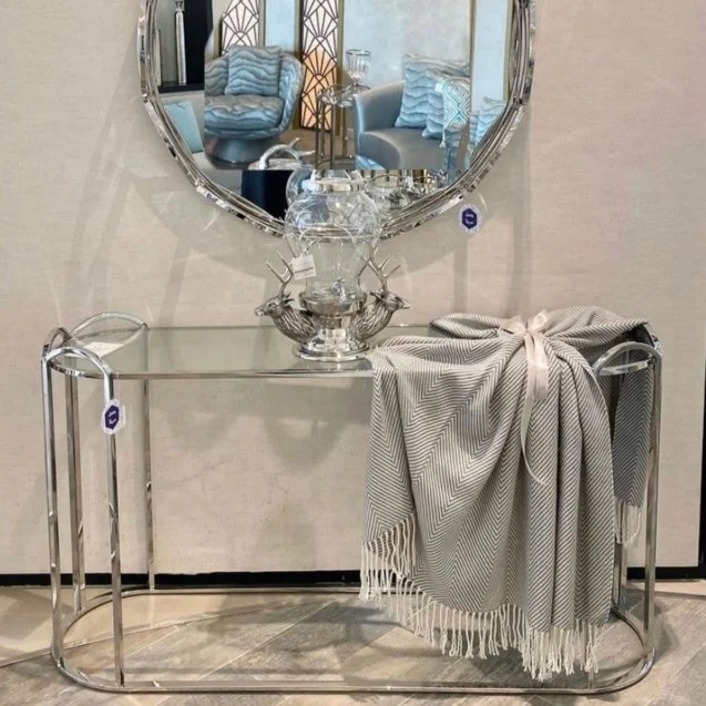 2022 New collection stainless steel console table living room furniture home furniture hotel furniture
