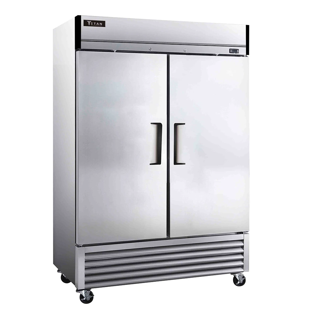 2 door stainless steel commercial refrigerator upright freezer