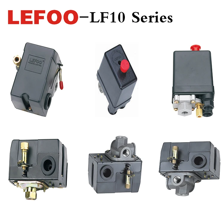  Переключатель давления LEFOO LF10 1/4 1/8 для воздушного компрессора с односторонним или Четырехсторонним