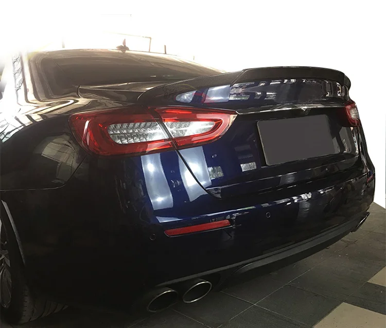 Carbon Fiber Rear Trunk Spoiler for Maserati Quattroporte GTS Sedan 4-Door 2013-2019