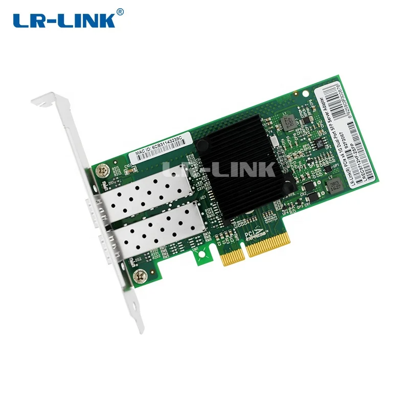 LREC9712HF-2SFP i350 на 2-портный Dual порт сетевой адаптер 1 Гб SFP волоконно-оптический сетевой карты