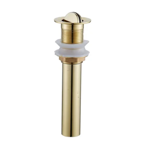 zinc zamac brass  pop up waste without/with overflow hole