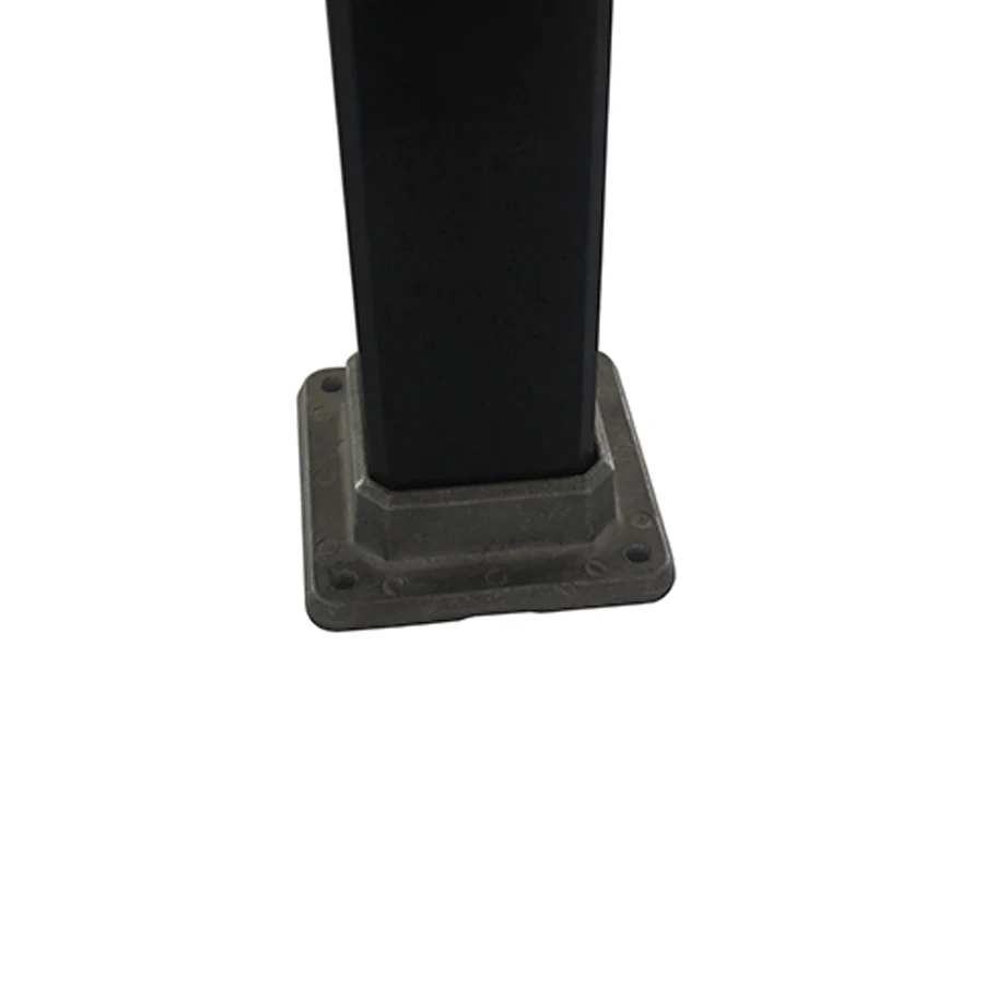 Celia 2 inch Custom made aluminum fence and railing post base support for Construction Guardrail post