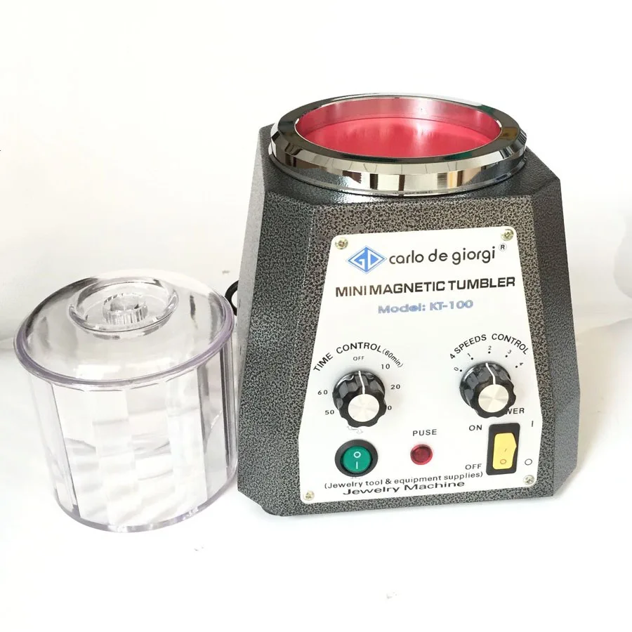 500g Capacity Jewelry Polishing Machine Jewellery Polishing Machine Magnetic Tumbler for Sale