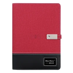 Power Bank notebook Wireless Charger Notebook customized planner lighting logo with powerbank notebook
