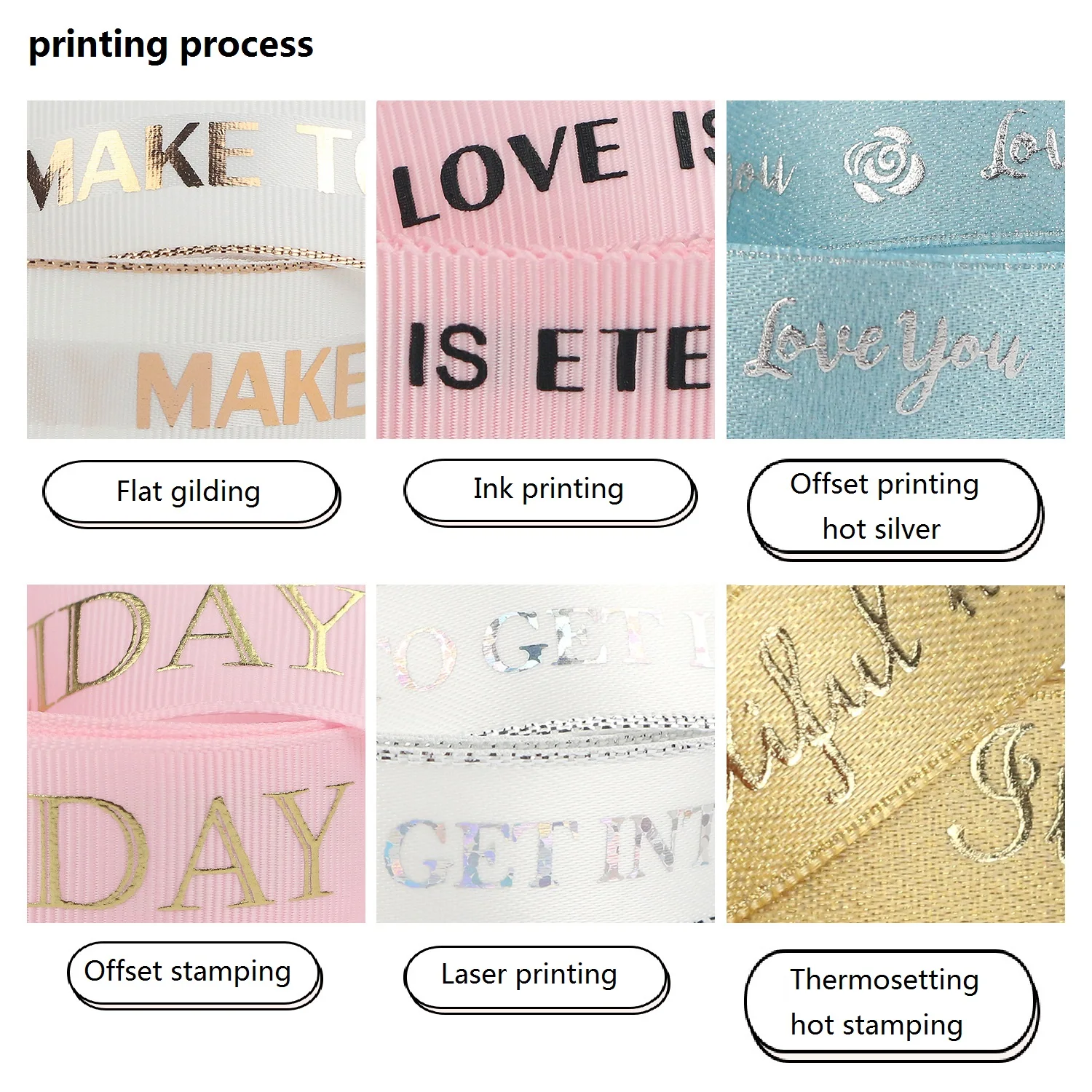 Customized Ribbon Pure Colors Double Faced Softly Smooth Customized Printed Logo Ribbon Satin Tape