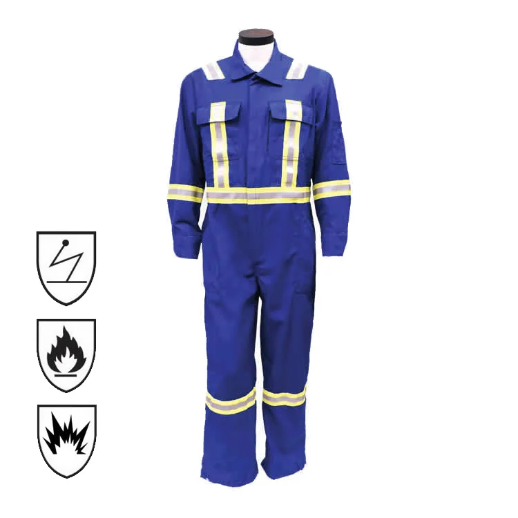 Factory Supply Aramid Nomex Inherent Sparkproof Oil And Gas Offshore Coverall Suit Seaman Workwear