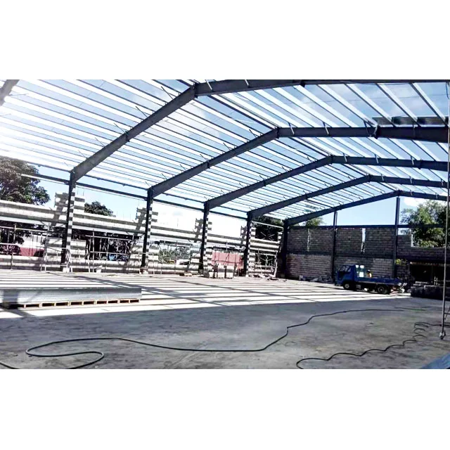 Modular Tubular Metal Barn Light Steel Structure Construction Building Workshop Prefabricated Warehouse for Industrial Shed