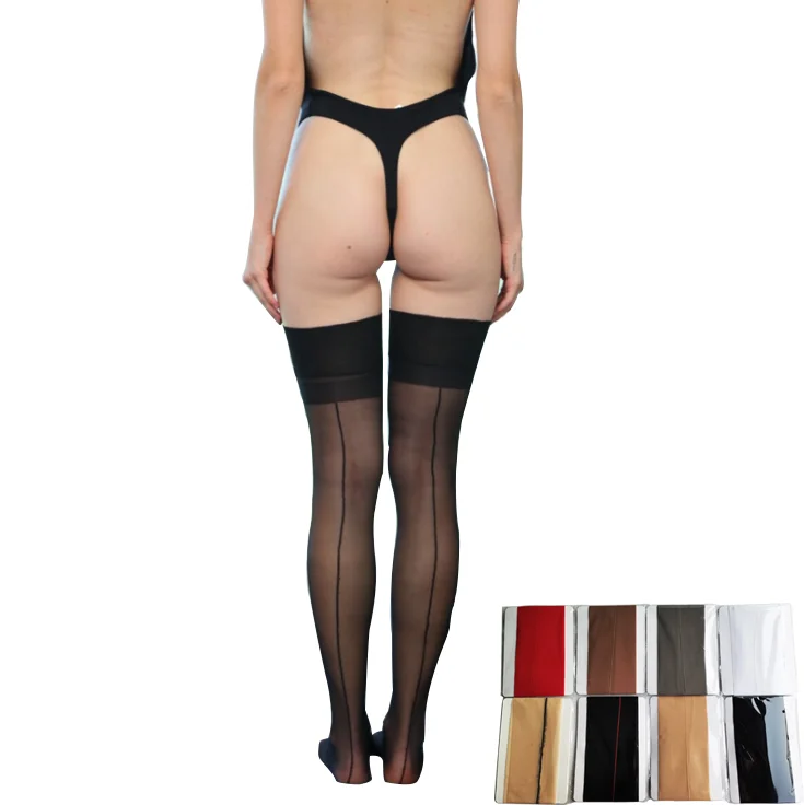 5D multi-color nylon sexy stockings, transparent stockings for women