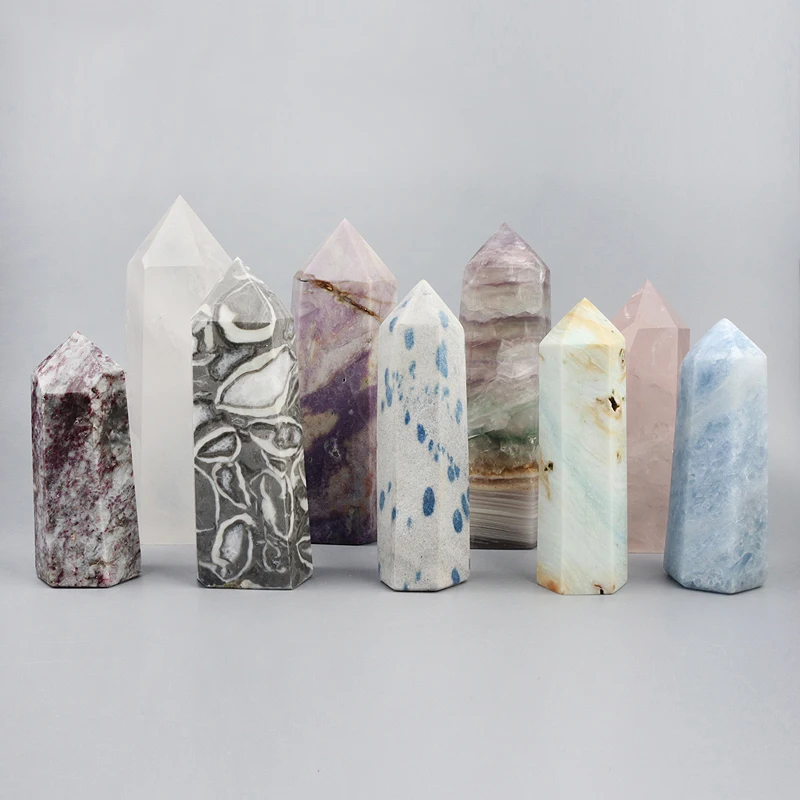 Factory Price Variety Natural Crystal Point Big Crystal Tower for Decoration