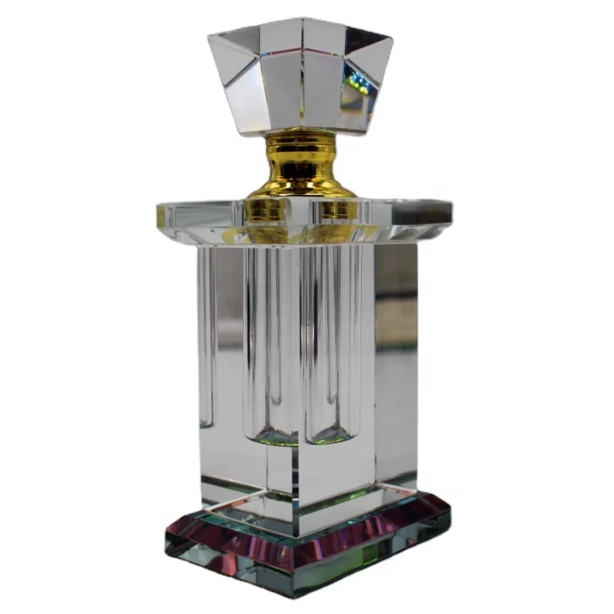 Angel Modern Gemstone Stone Luxury 3ml 6ml 15ml AB K9 Crystal Perfume Bottles Purple Amethyst Cluster Glass Perfume Bottle