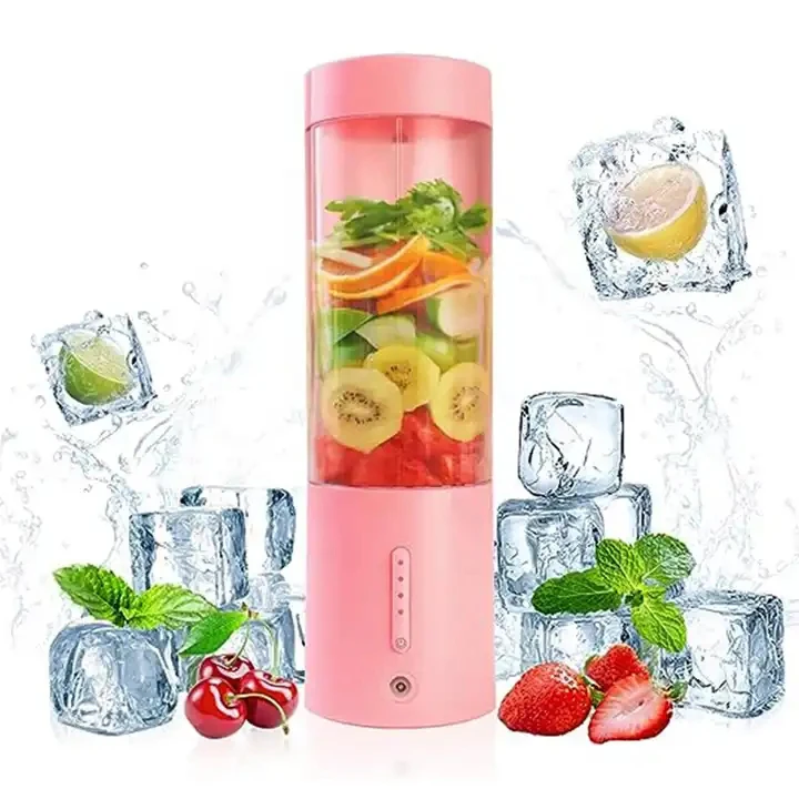 Wireless magnetic charging rechargeable 6 Leaves Portable Blender waterproof fruit electric juicer blender mixer