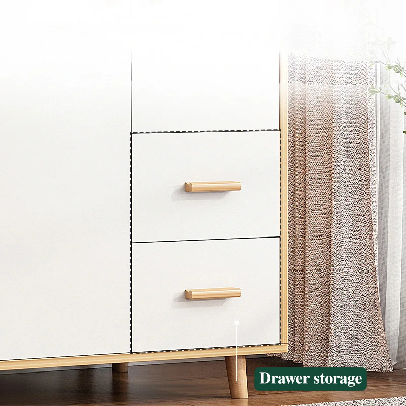 Contemporary Lightweight Portable Wardrobe Wardrobe Closet with Door