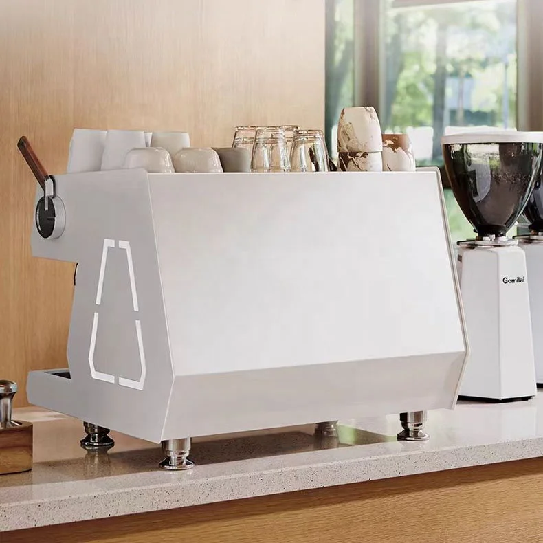 Commercial Profesional Business Italian Kaffee Two Group Semi Automatic Coffee Maker Espresso Machines