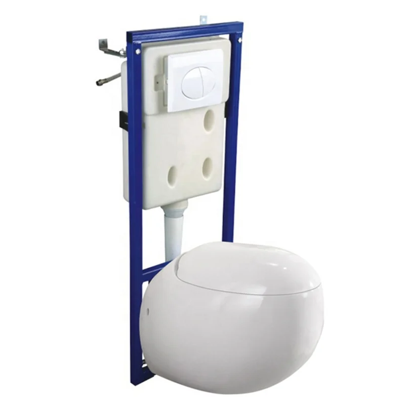 
Luxury Design KD-01WT egg shape wc toilets sanitary ware wall-hung chinese wc toilets 